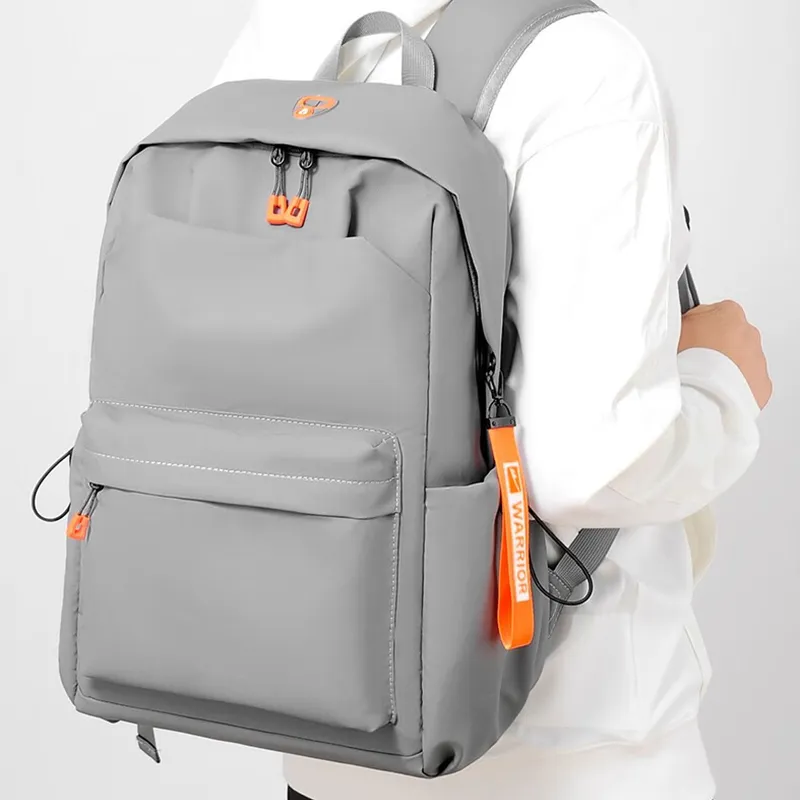 Warrior Oxford Laptop Bag Backpack Large Size Unisex Black/Gray-11