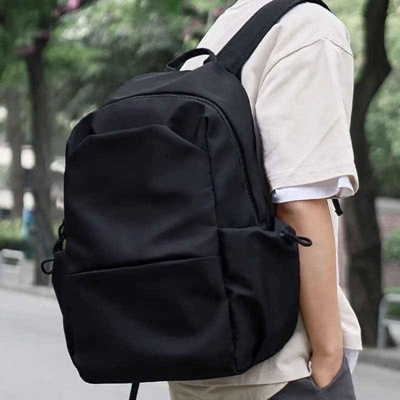 Warrior Nylon Fabric Bag Large Size Unisex Black/White-3