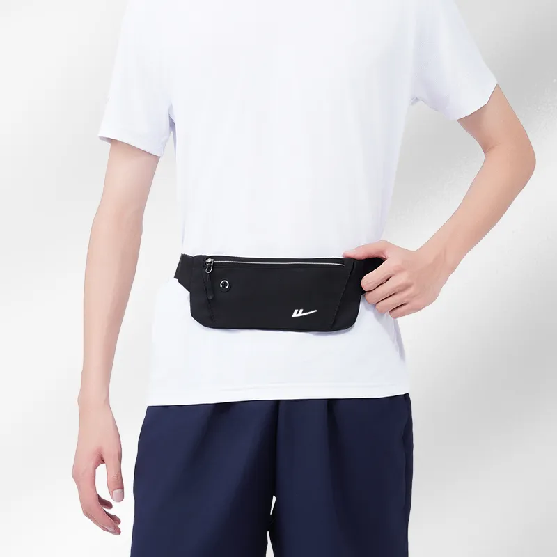 Warrior Nylon Fanny Pack Small Size Unisex Black/Orange-2