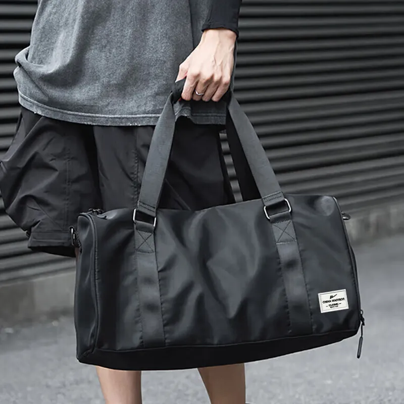 Warrior Oxford Travel Bag Unisex Black-4