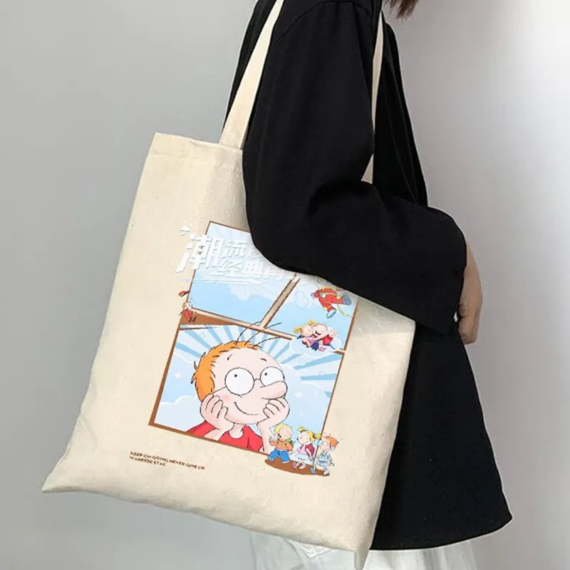 Warrior Canvas Bag Unisex Beige-3