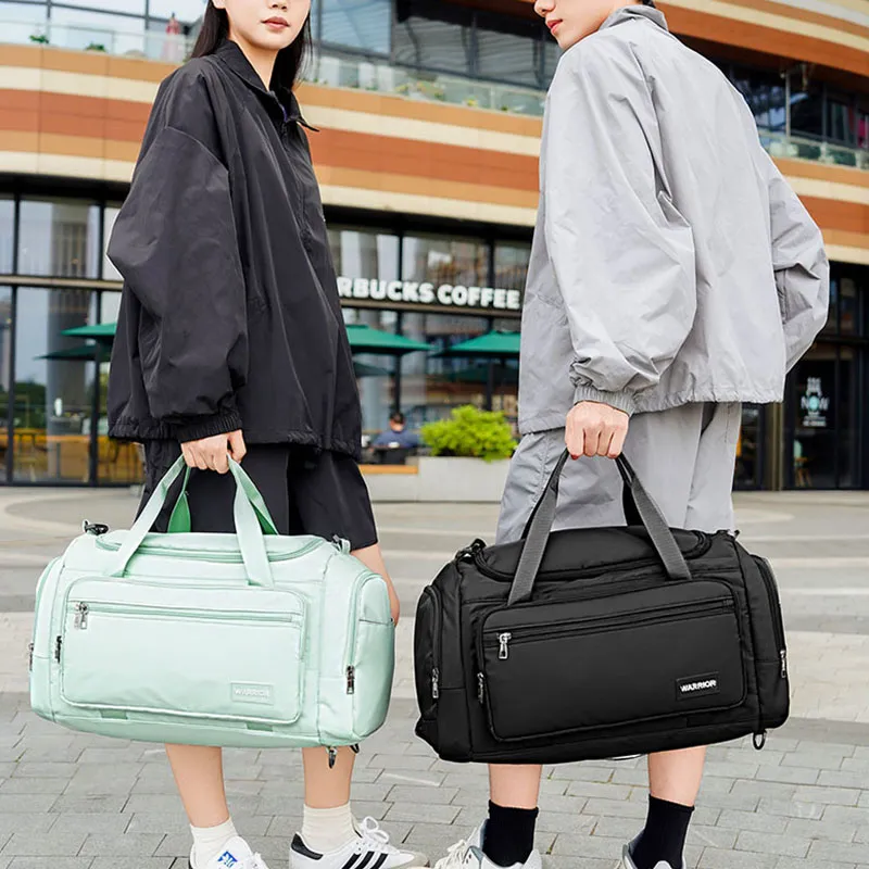 Warrior Oxford Luggage Bags Unisex Black/Green-4