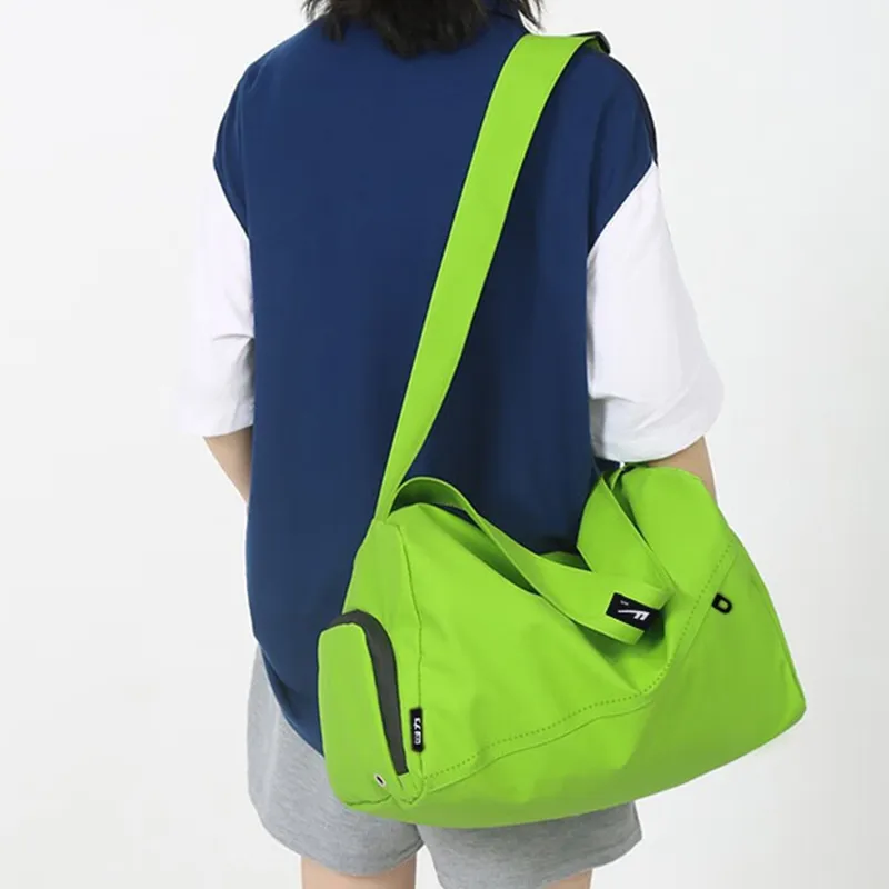 Warrior Oxford Shoulder Bag Gym Bag Unisex Green/Black-3