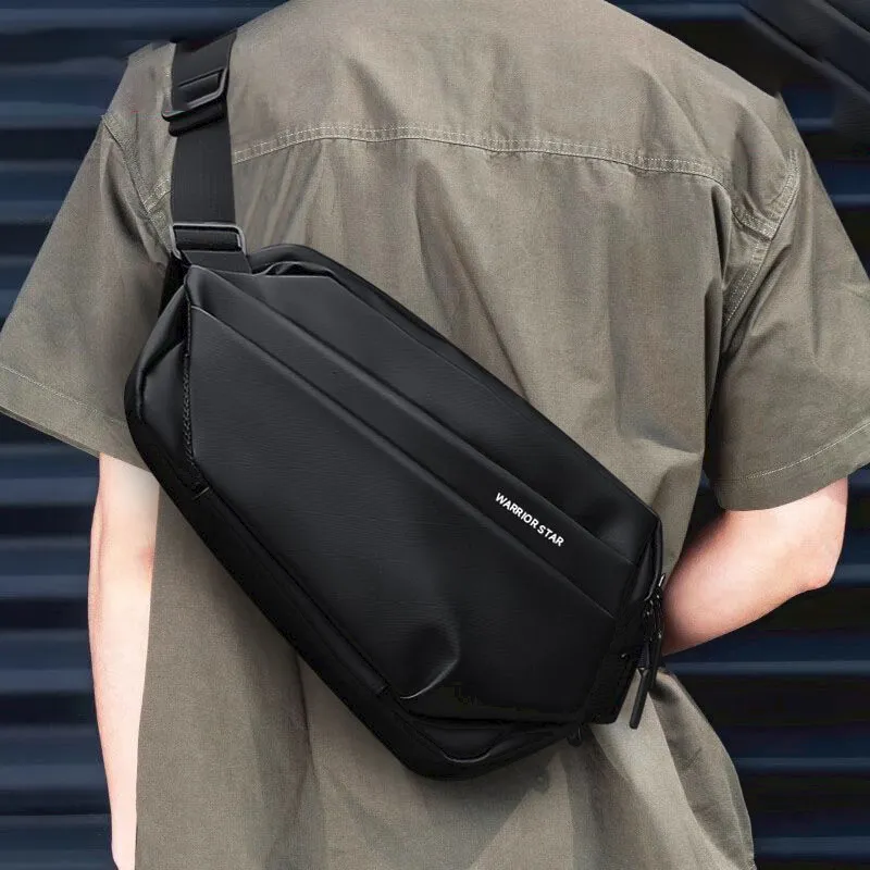 Warrior Oxford Sling Bag Unisex Black-2