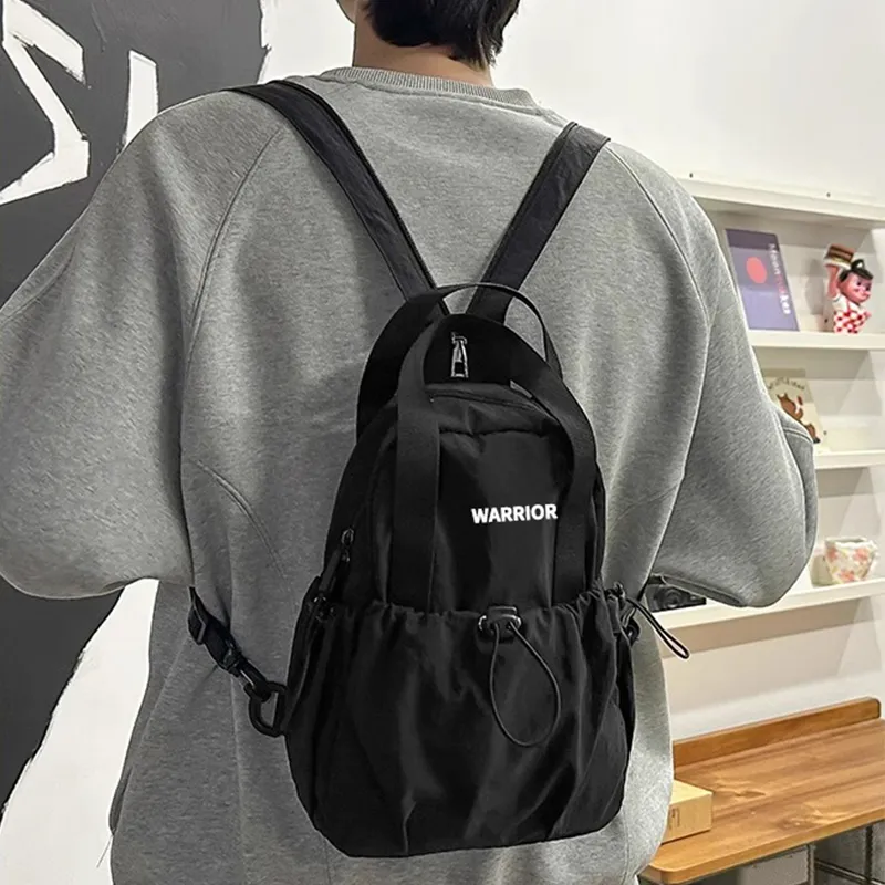 Warrior Nylon Backpack Regular Unisex Black-2