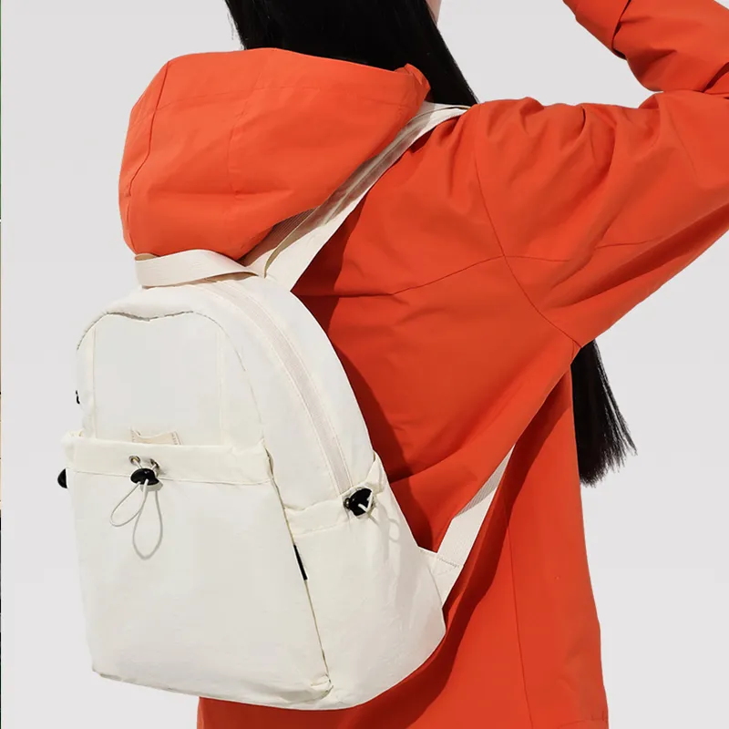 Warrior Nylon Backpack Unisex White-4