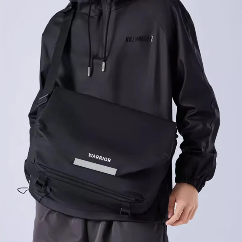 Warrior PU Crossbody Bag Unisex Black-1