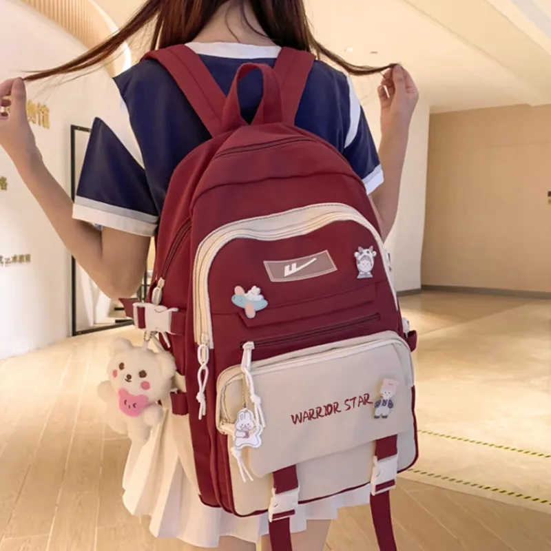 Warrior Canvas Backpack Regular Unisex Multicolor-16