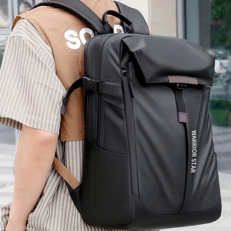 Warrior Nylon Backpack Regular Men's Black-3