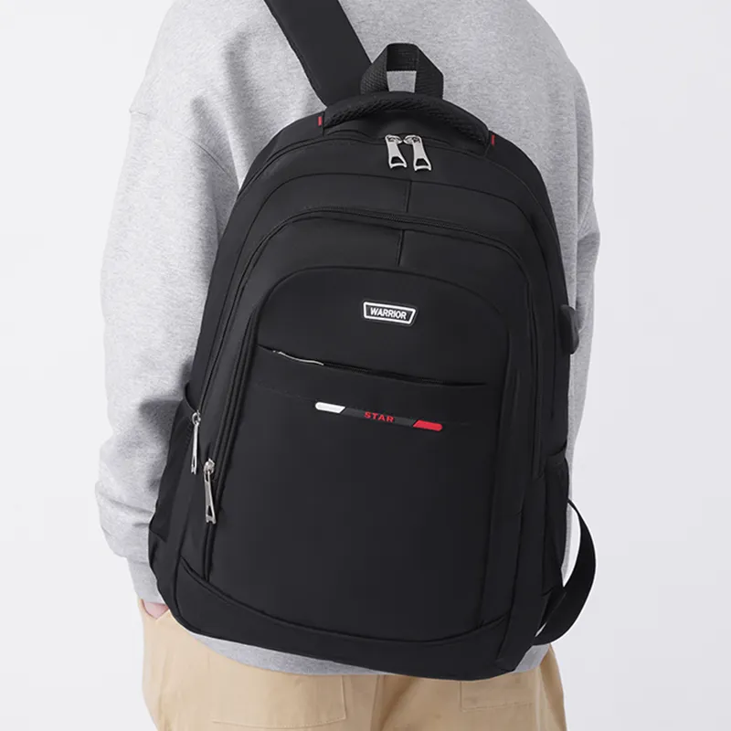 Warrior Fabric Middle School, High School, University Student Lightweight Backpack Tubas Unisex Black-5