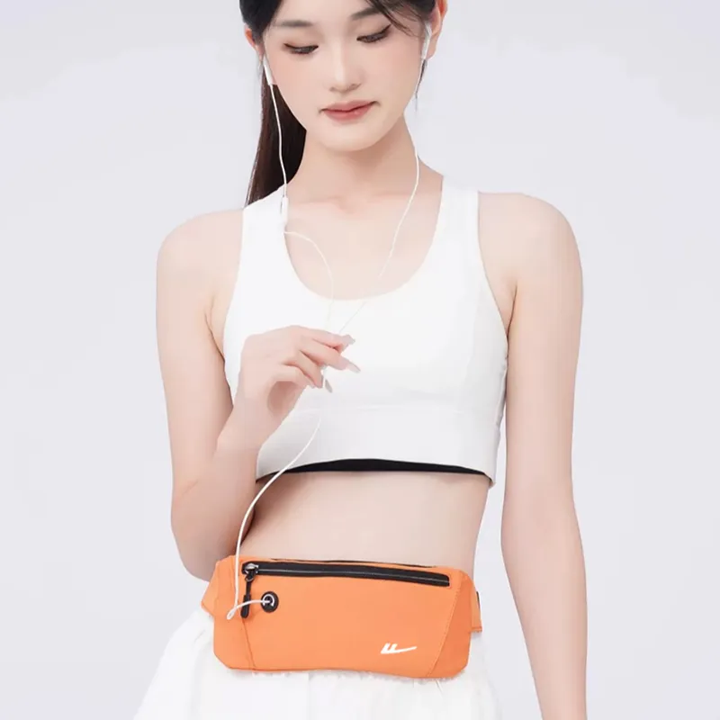 Warrior Nylon Fanny Pack Small Size Unisex Black/Orange-6