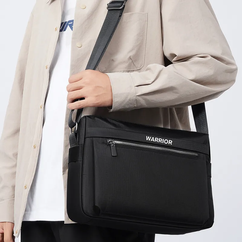 Warrior Oxford Crossbody Bag Men's Black-6