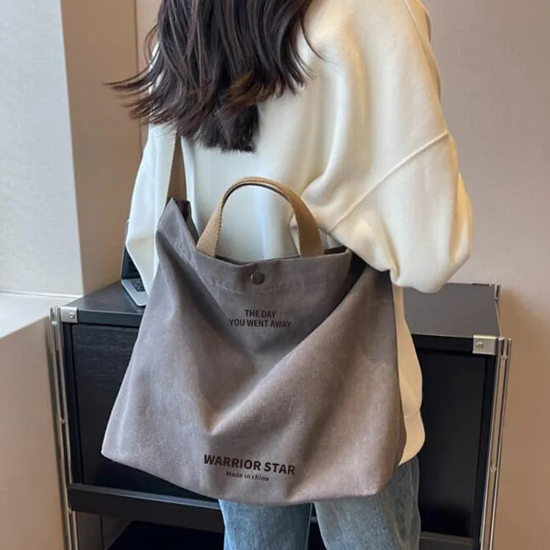 Warrior Canvas Bag, Crossbody Handbag Tubas Unisex Gray/Beige/Black-1