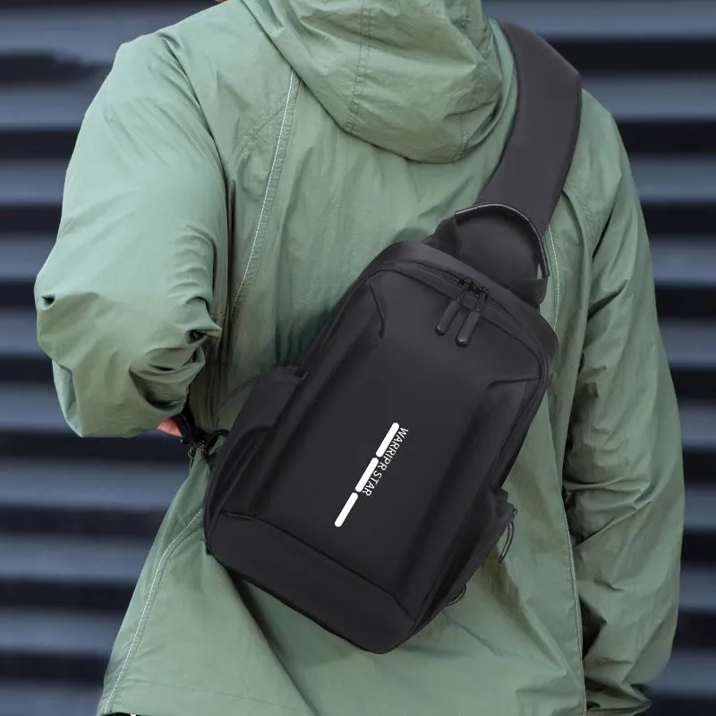 Warrior Oxford Sling Bag Unisex Black-1