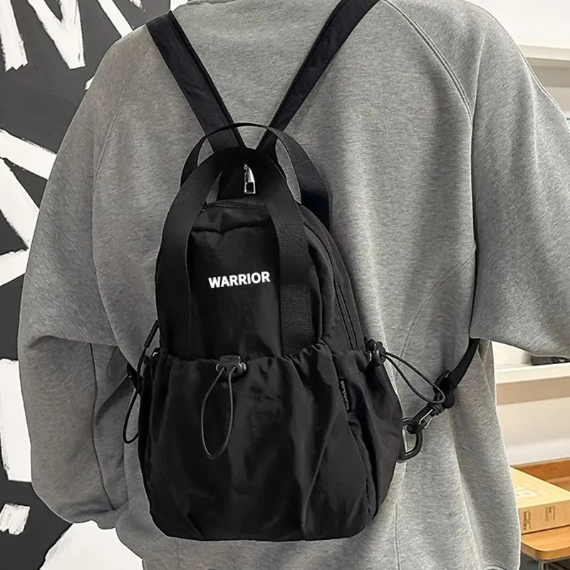 Warrior Nylon Backpack Regular Unisex Black-1