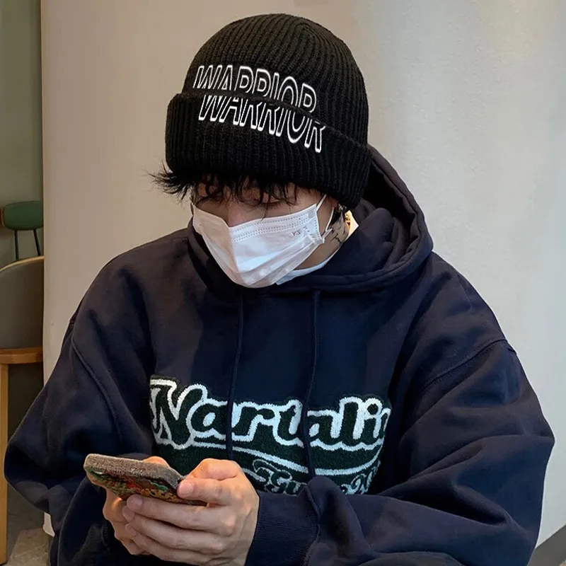 Warrior Cotton Polyester Blend Beanies Unisex-1