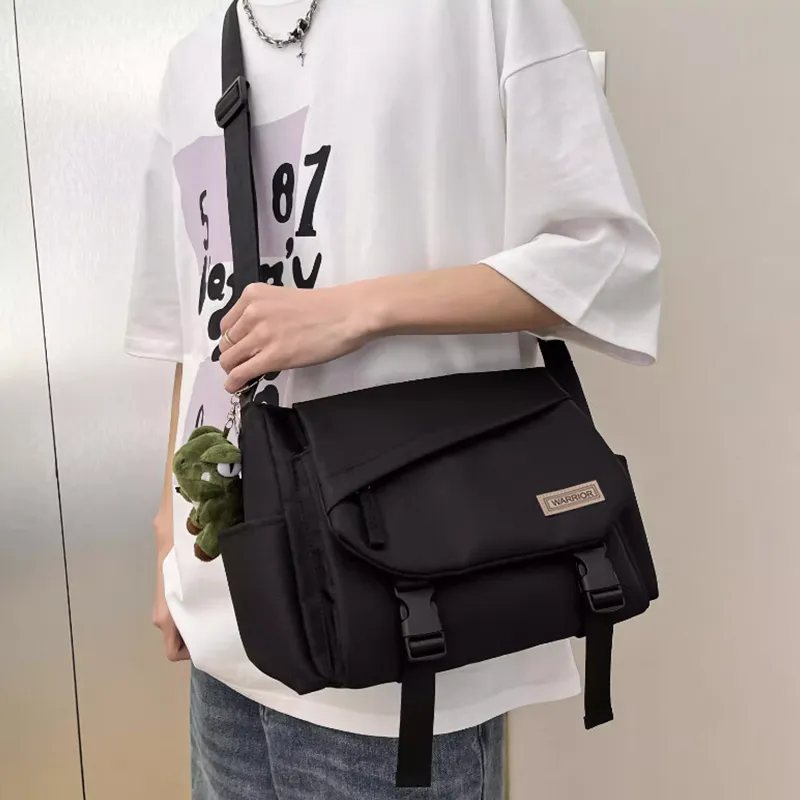 Warrior Polyamide Crossbody Bag Large Size Unisex Multicolor-1