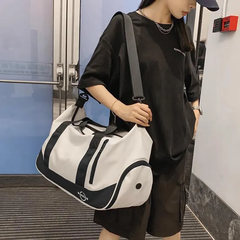 Warrior Oxford Travel Bag Regular Unisex Black/White-2