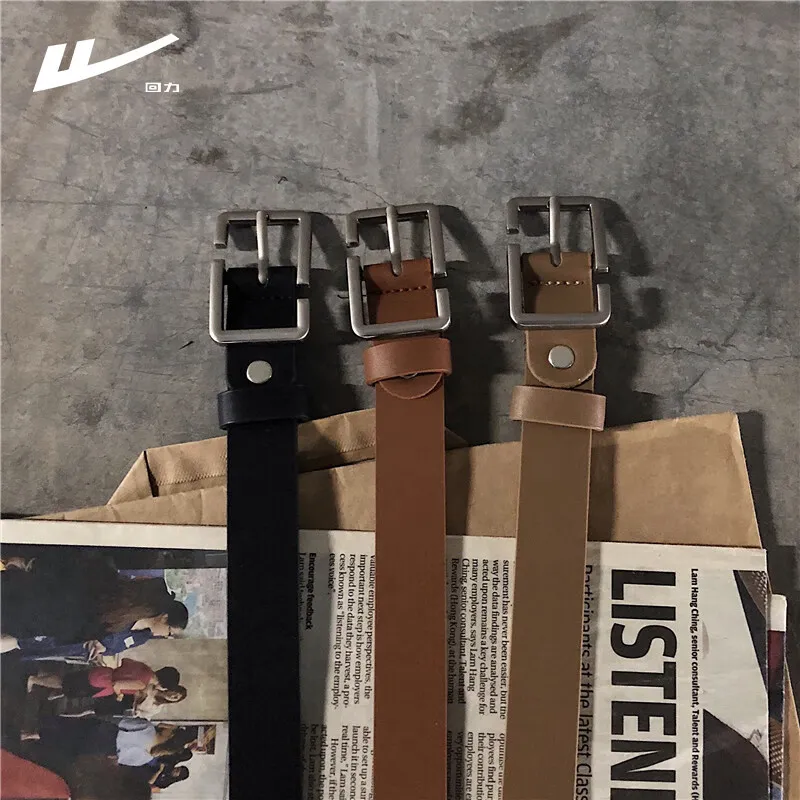 Warrior Cow Split Leather Belts Unisex Width 2.3cm-4