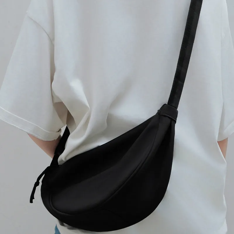 Warrior Nylon Shoulder Bag Unisex Black-1