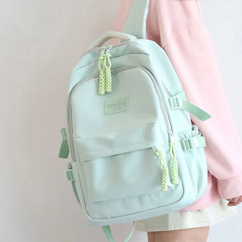Warrior Nylon Backpack Regular Unisex Green-1
