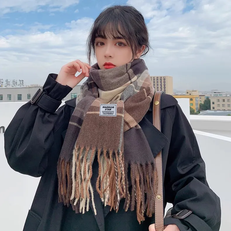 Warrior Cotton Polyester Blend Knit Scarves Unisex-3