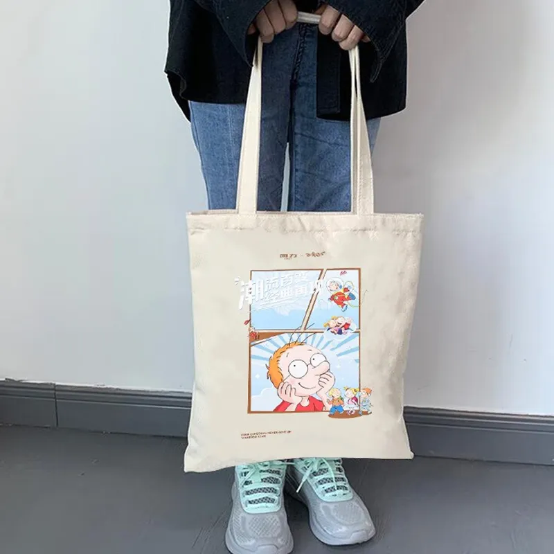 Warrior Canvas Bag Unisex Beige-2