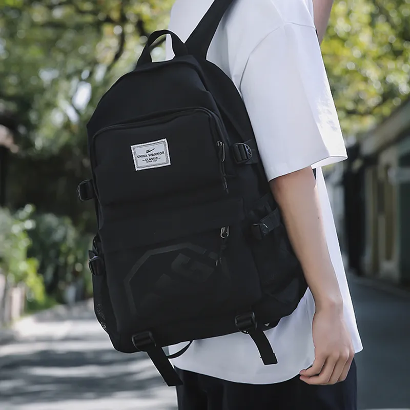 Warrior Nylon Backpack Regular Unisex Black-2