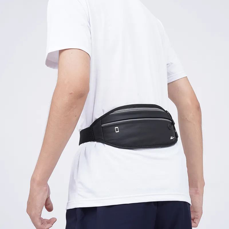 Warrior PU Fanny Pack Regular Unisex Black/White-3