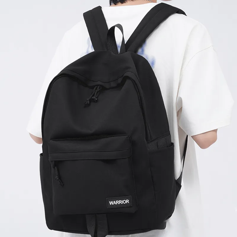 Warrior Nylon Fabric Backpack Unisex Red/Black-2
