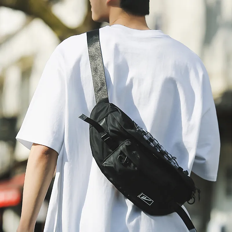 Warrior Nylon Shoulder Bag Unisex Multicolor-1