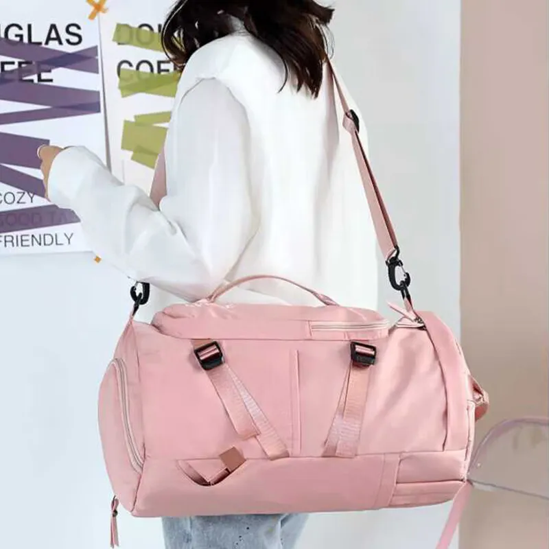 Warrior Nylon Travel Bag Regular Unisex Pink/Black-3