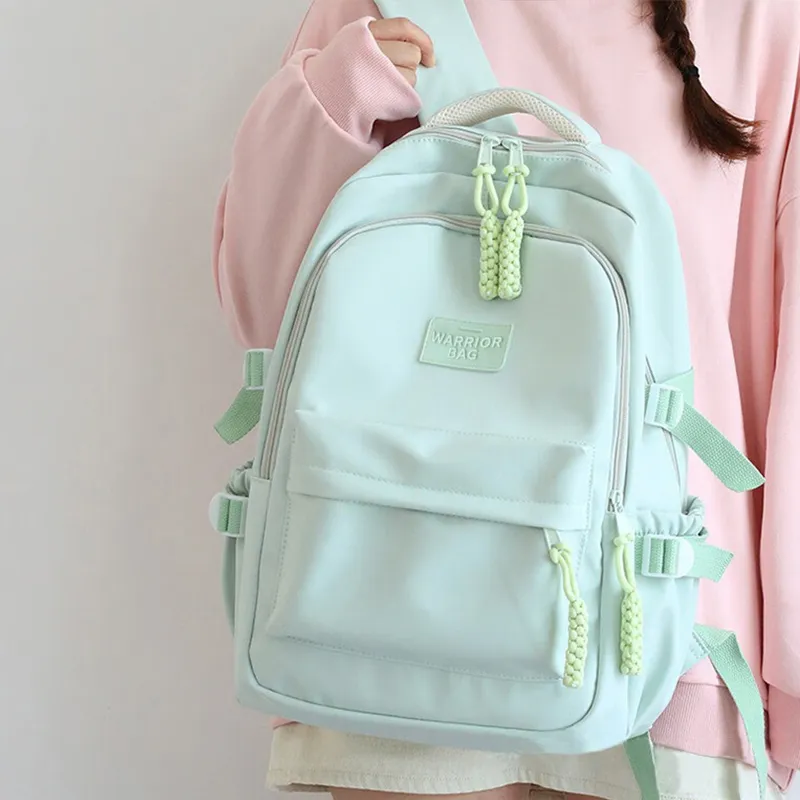 Warrior Nylon Backpack Regular Unisex Green-2