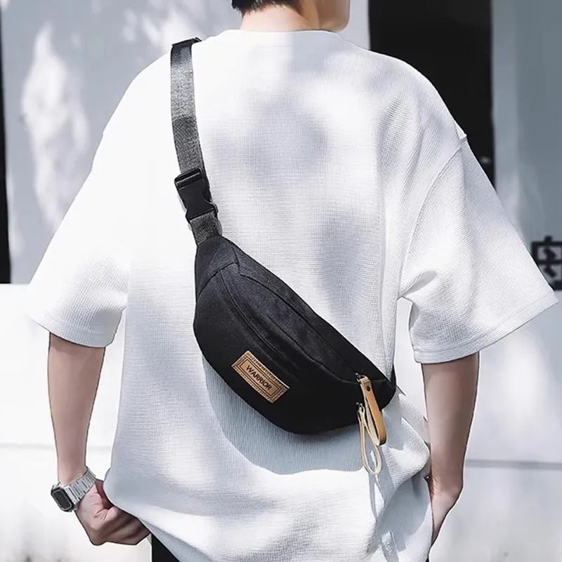 Warrior Nylon Bag Unisex Black/White-1