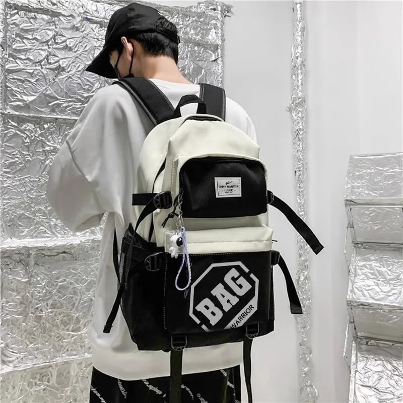 Warrior Nylon Backpack Regular Unisex Black-9