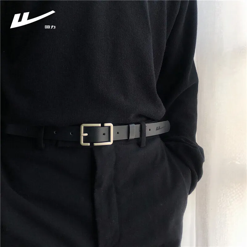 Warrior Cow Split Leather Belts Unisex Width 2.3cm-6