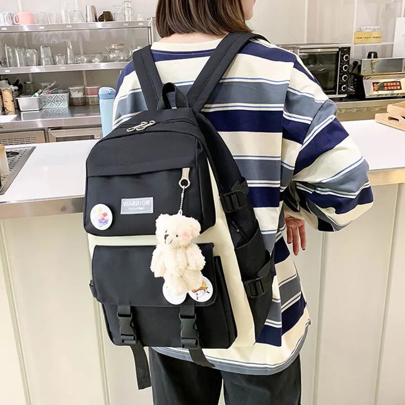 Warrior Canvas Backpack Regular Unisex Multicolor-9