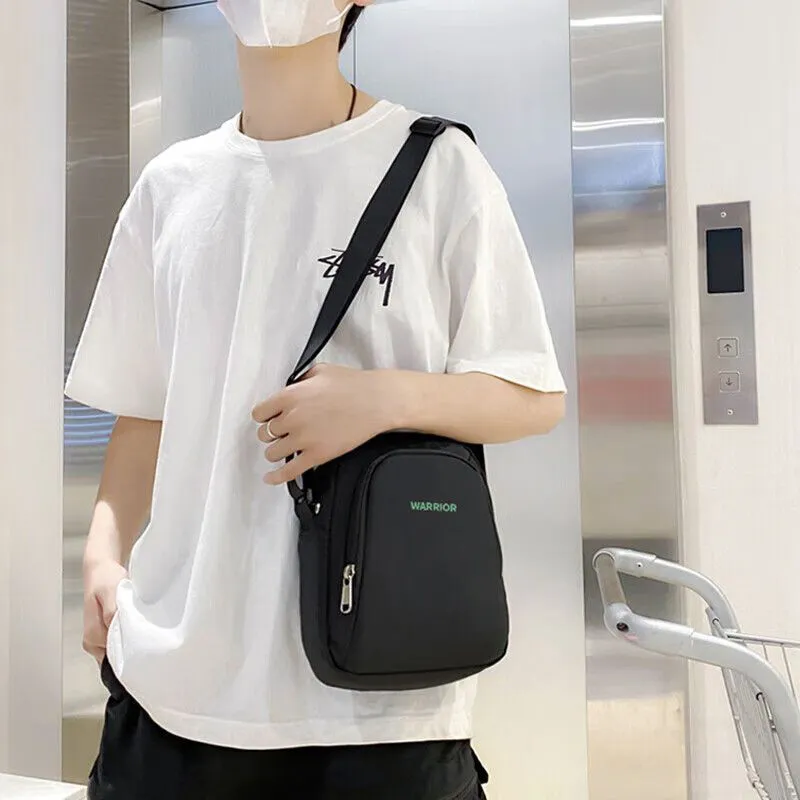 Warrior Polyamide With Nylon Crossbody Bags Trumpets Unisex Black-2