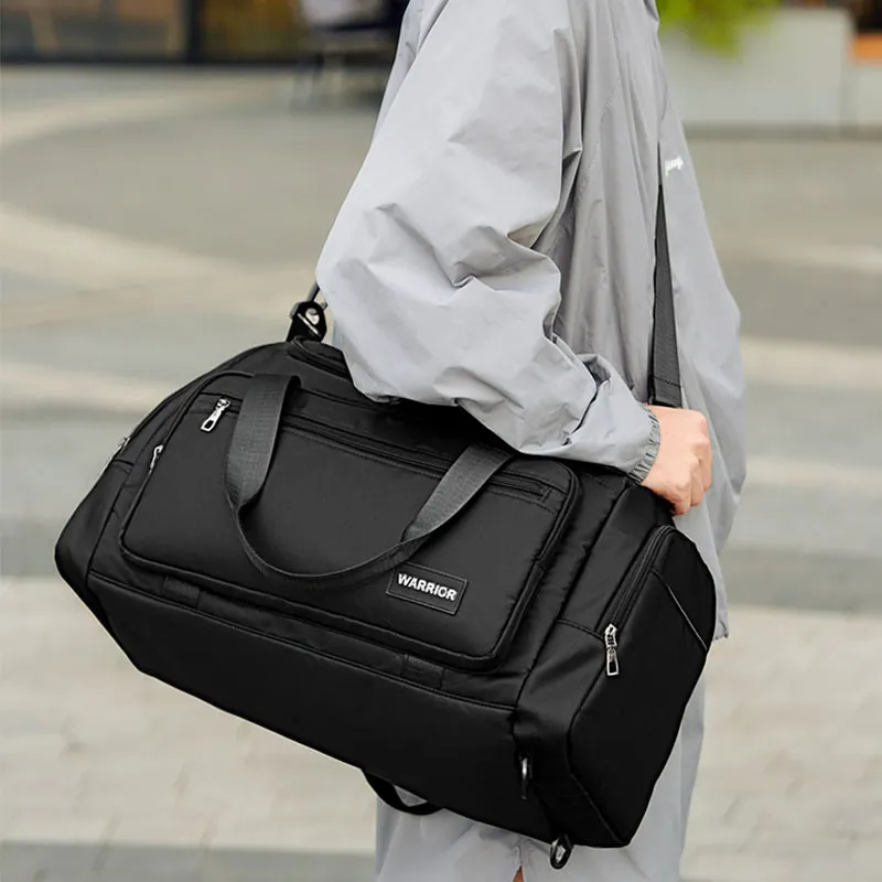 Warrior Oxford Luggage Bags Unisex Black/Green-1