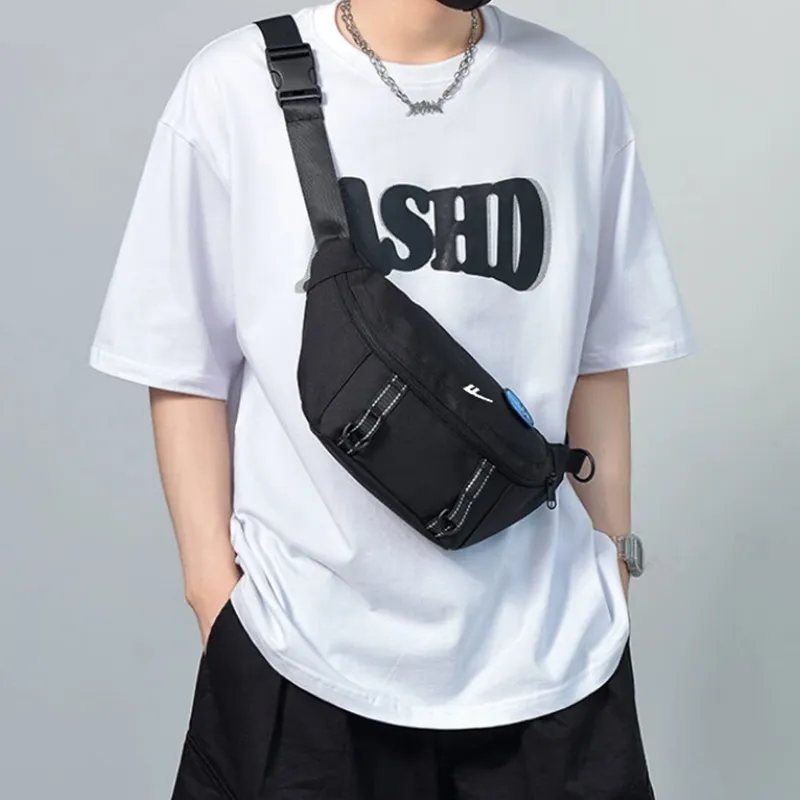 Warrior Nylon Messenger Bag Shoulder Bag Crossbody Bag Sling Bag Regular Unisex White-7