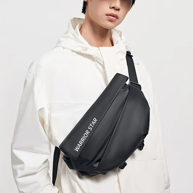 Warrior Oxford Shoulder Bag, Crossbody Bag Regular Men's Radiant Black-5