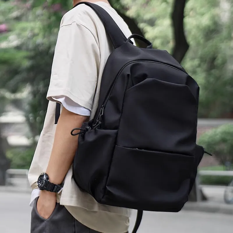 Warrior Nylon Fabric Bag Large Size Unisex Black/White-2