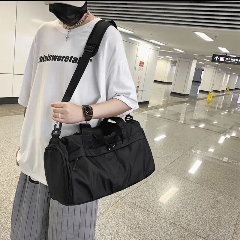 Warrior Nylon Travel Bag Regular Unisex Black-1