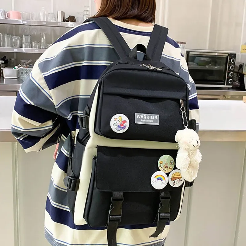 Warrior Canvas Backpack Regular Unisex Multicolor-7