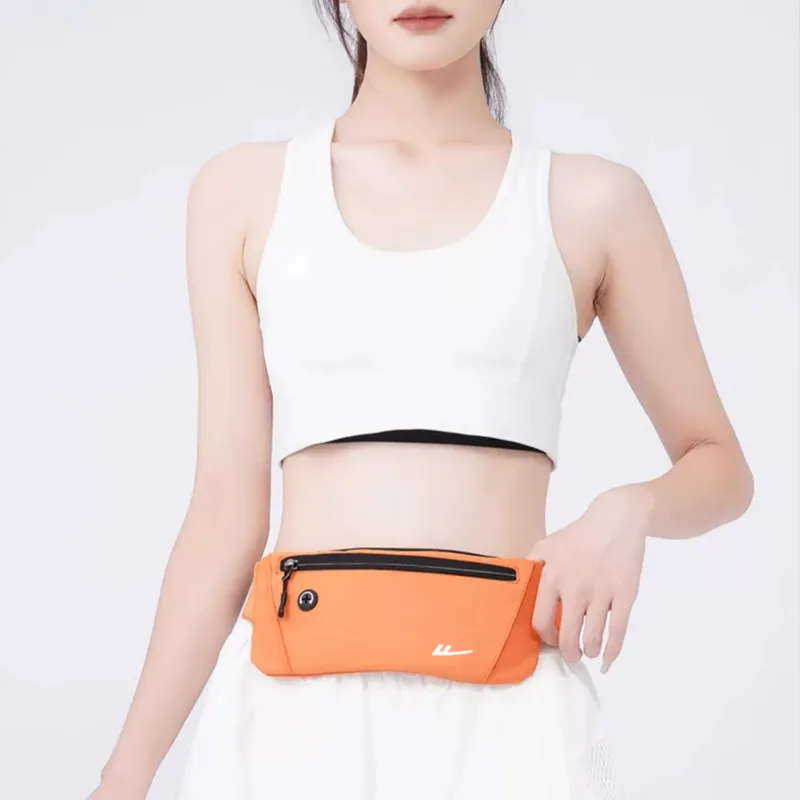 Warrior Nylon Fanny Pack Small Size Unisex Black/Orange-5