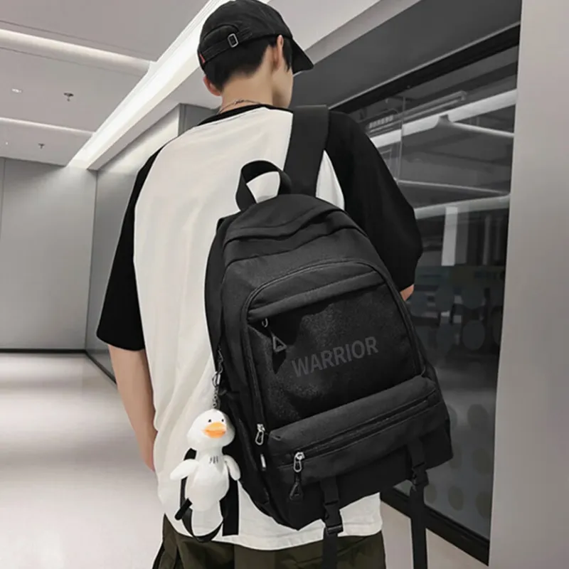Warrior Polyamide Backpack Large Size Unisex Black/White-1