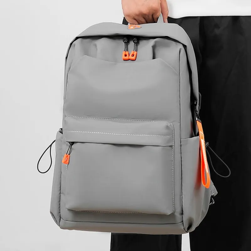 Warrior Oxford Laptop Bag Backpack Large Size Unisex Black/Gray-9