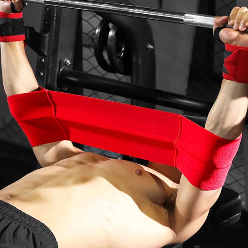 Baijia Fitness Bench Press, Pull Apart, And Squat Machine Power Lacing Protective Red-1