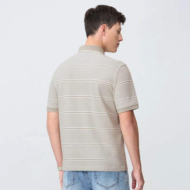 Dance With Wolves Polo Shirt Men's Light Khaki-4