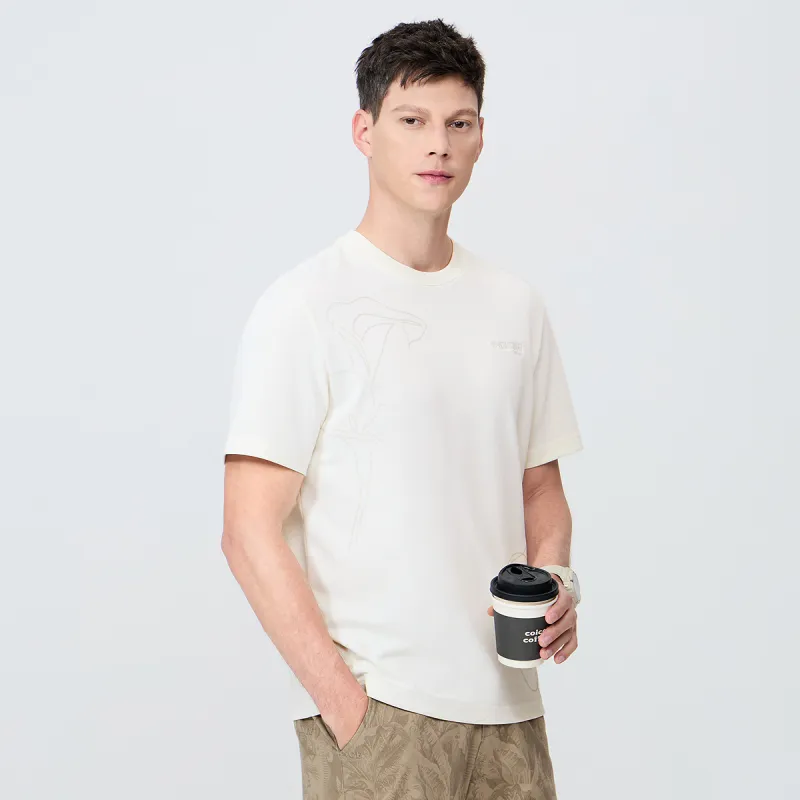 Dance With Wolves T Shirt Men's Ecru-4
